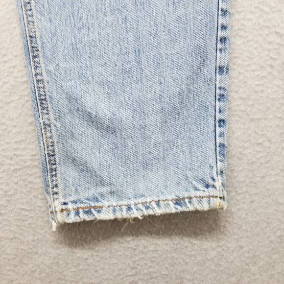 Vintage Abercrombie Fitch Jeans Mens 30x30 Blue Denim Tapered Cotton Zip FlyVint - Picture 3 of 11